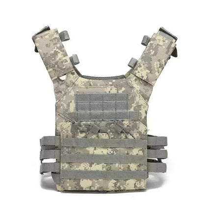 Nylon Tactical Vest Body Armor Hunting Carrier Airsoft Accessories Combat MOLLE Camo Vests by PETAL & GLOW