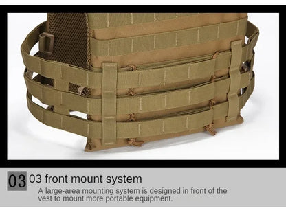 Nylon Tactical Vest Body Armor Hunting Carrier Airsoft Accessory Combat MOLLE Camo Cosplay Army Vest CS Game Jungle Equipment by PETAL & GLOW
