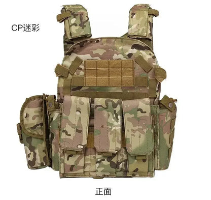 2026 Military Tactical Vest Body Armor Combat Army Gear Hunting Plate Carrier Airsoft Accessories Wargame Pouch Vest by PETAL & GLOW