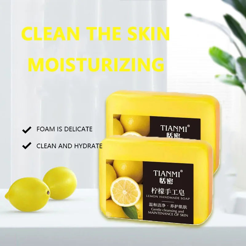 Lemon Handmade Soap, Moisturizing and cleansing