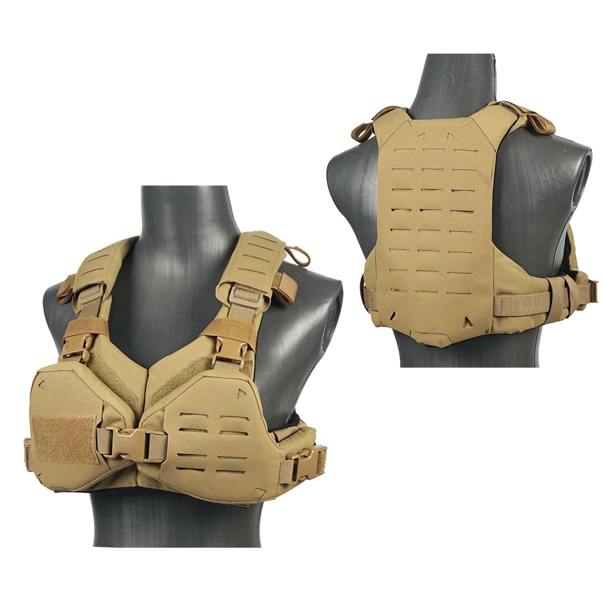 Tactical Bikini Armor Vest Women Protect Cosplay Plate Carrier Molle Lady Sexy Hunting Equipment Lightweight Camping Outdoor by PETAL & GLOW