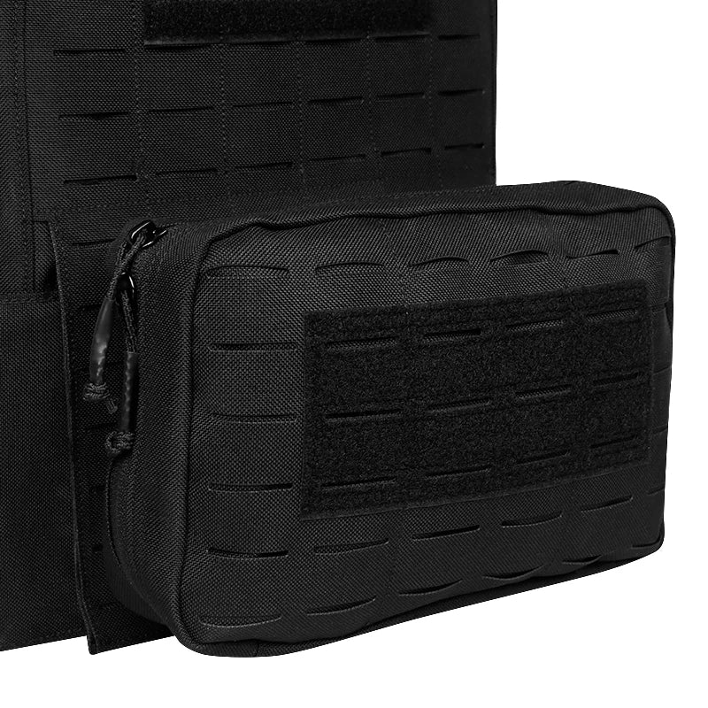 Artex New combat vest 6094 quick detachable light laser cut tactical vest black gear to carry airsoft carrier combat equipment by PETAL & GLOW