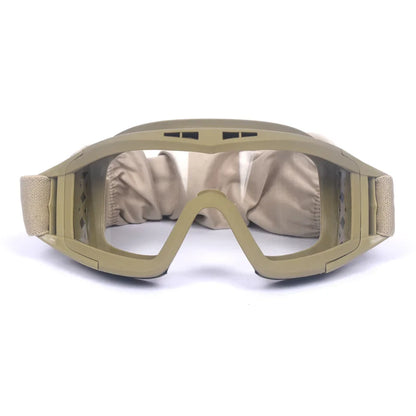 New Airsoft Tactical Goggles 3 Lens Windproof Dustproof Shooting Motocross Motorcycle Mountaineering Glasses CS Safe Protection by PETAL & GLOW