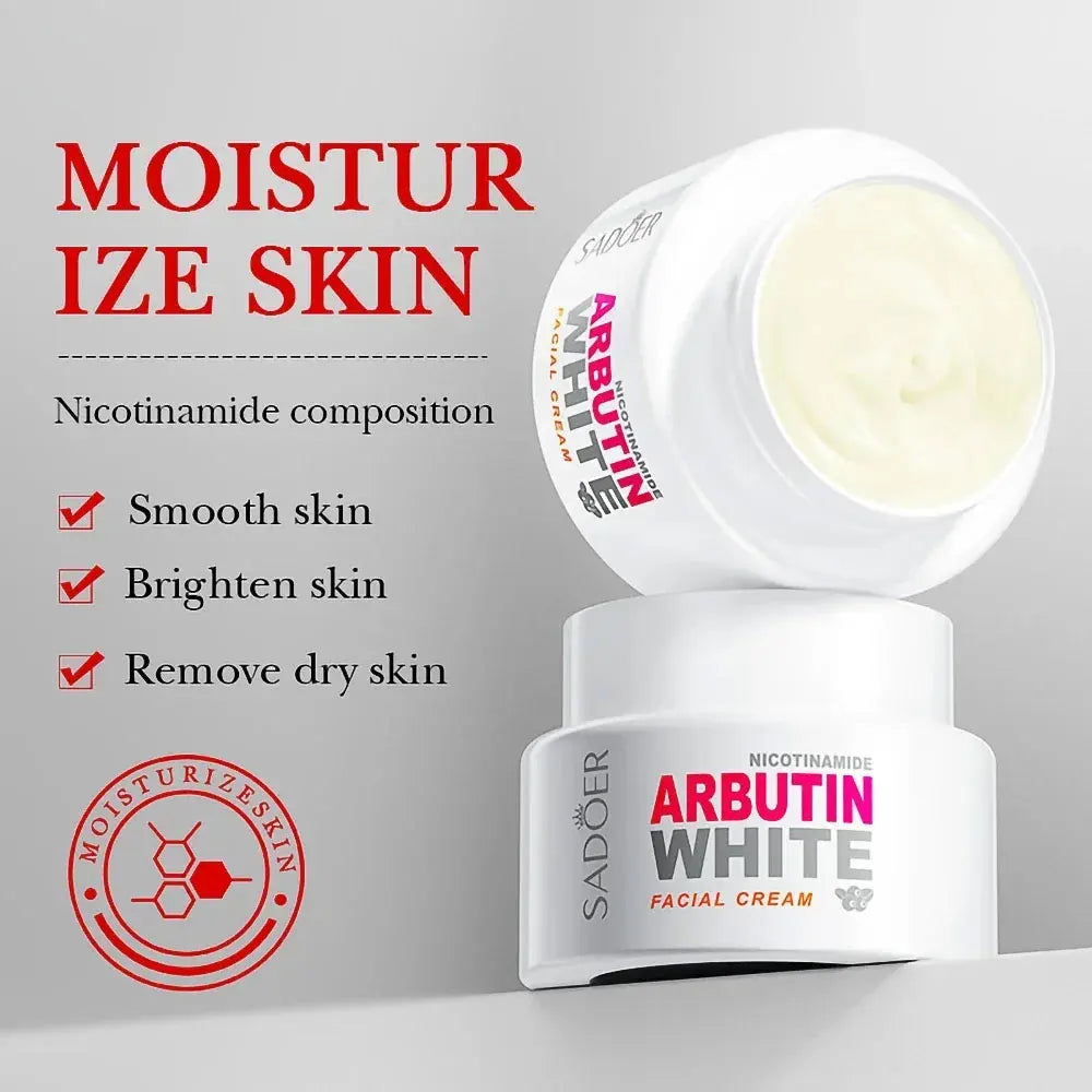 Face Care Nicotinamide Arbutin Whitening Cream Lightening Stain Whiten Cream Fade Dark Spot Face Cream Korean Skin Care Products by PETAL & GLOW