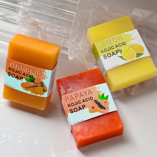 Body & Face cleansing soap papaya,turmeric,Lemon soap