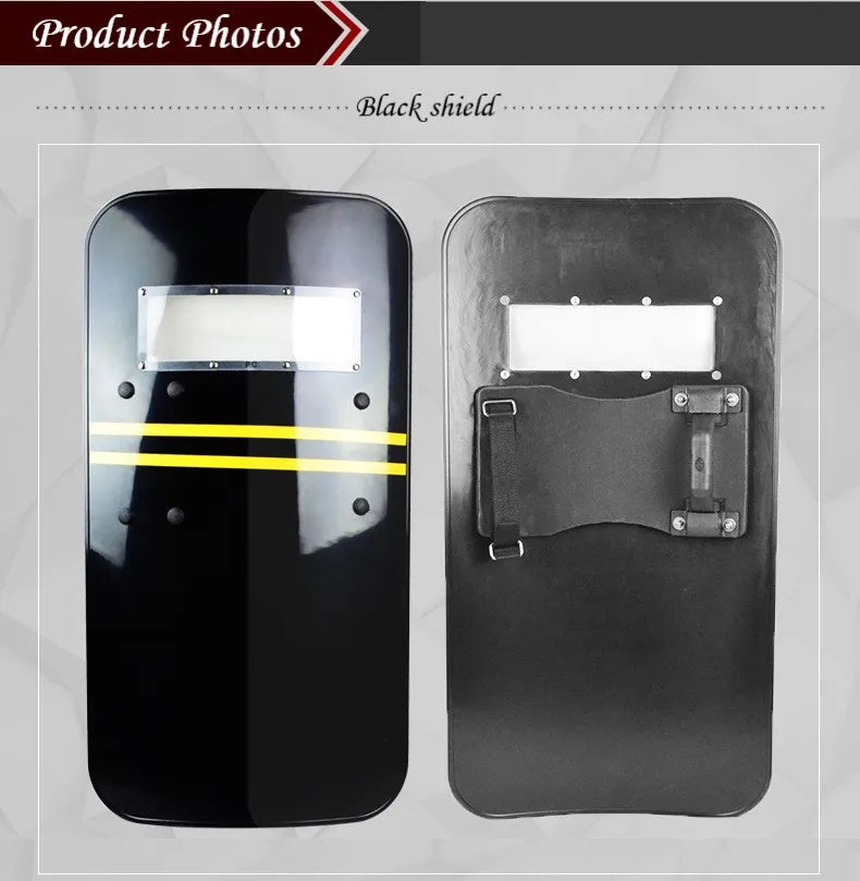 Anti-riot Shield Camouflage Black Army Green Protective Defense Equipment Security Handheld Shield by PETAL & GLOW