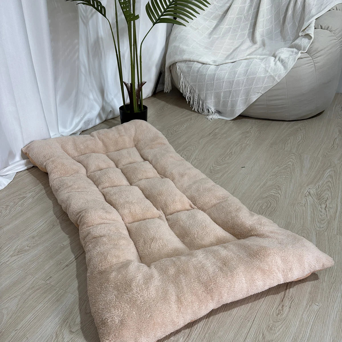 Large Dog Bed Mat Double Sided Winter Warm Sleeping Pad For Golden Retriever