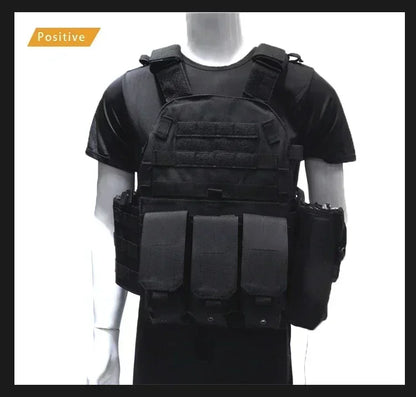 2026 Military Tactical Vest Body Armor Combat Army Gear Hunting Plate Carrier Airsoft Accessories Wargame Pouch Vest by PETAL & GLOW