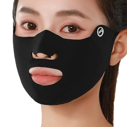 1PC New Breathable Ice Silk Mask Washable Dustproof Sunscreen Mask Anti-UV Riding Face Mask Protect The Corners of The Eyes