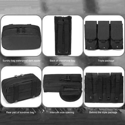 Nylon Tactical Vest Body Armor Hunting Carrier Airsoft Accessories Men Combat Camo Military Army Vest Outdoor CS Hunting by PETAL & GLOW