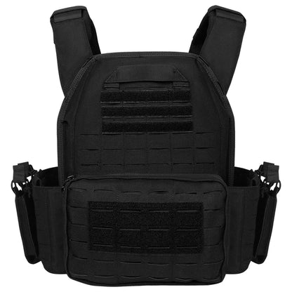 Artex New combat vest 6094 quick detachable light laser cut tactical vest black gear to carry airsoft carrier combat equipment by PETAL & GLOW