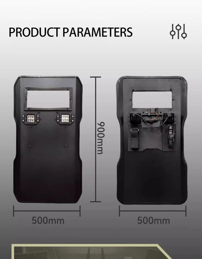 High-strength ABS Impact-resistant Flash Shield Live CS Riot Shield Cos Shield Prop Equipment Can Be Customized by PETAL & GLOW