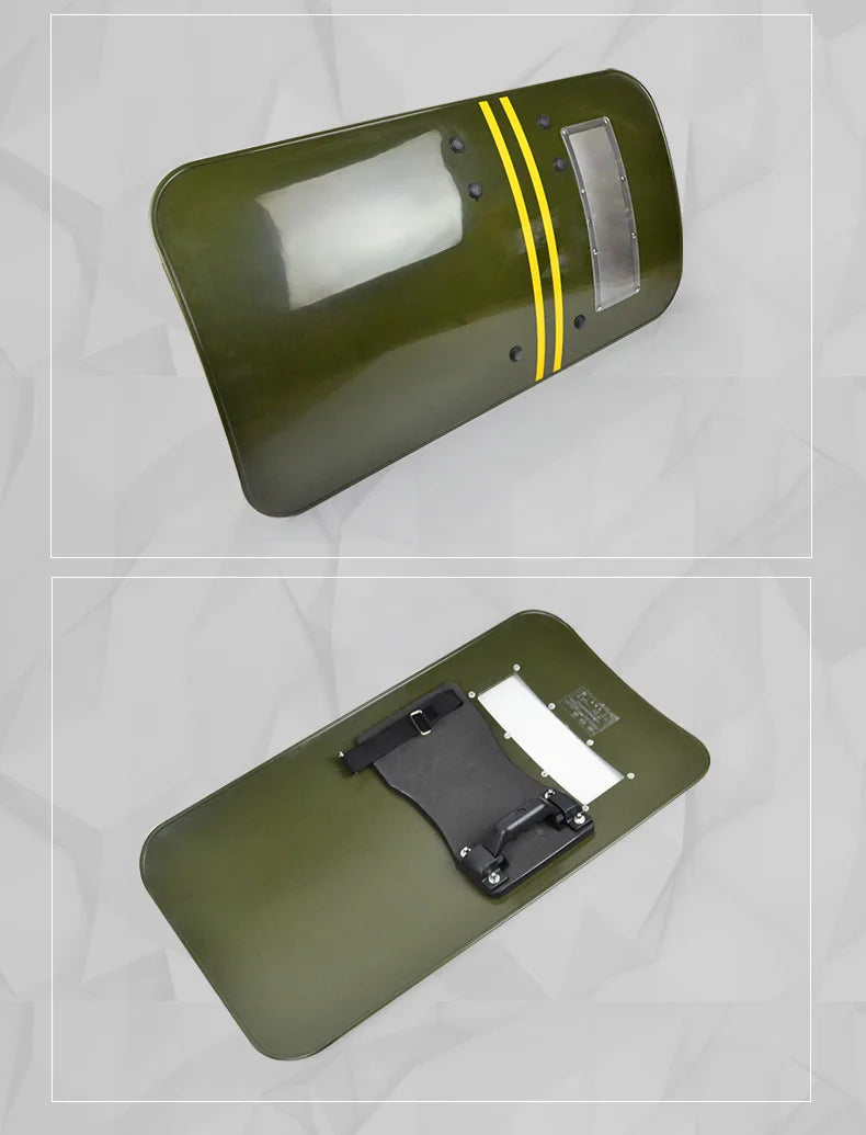 Anti-riot Shield Camouflage Black Army Green Protective Defense Equipment Security Handheld Shield by PETAL & GLOW