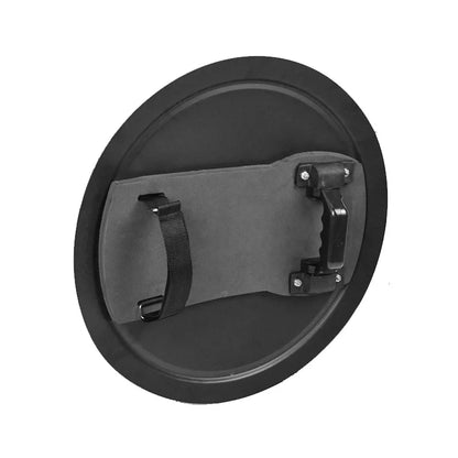 Hand Held Aluminum Alloy Riot Shield Round Tactical Shield Security Equipment Security Equipment Supplies by PETAL & GLOW