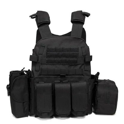 2026 Military Tactical Vest Body Armor Combat Army Gear Hunting Plate Carrier Airsoft Accessories Wargame Pouch Vest by PETAL & GLOW