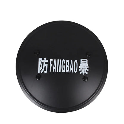 Metal Tactical Handheld Aluminum Alloy Round Shield Riot Shield Round Tactical Shield Security Equipment Security Equipment by PETAL & GLOW
