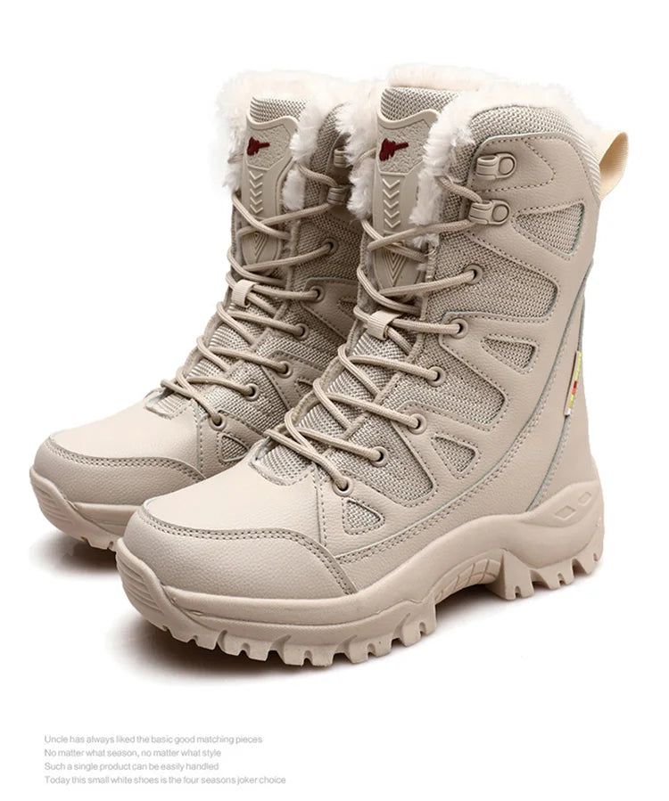 Men's Military Tactical Boots Army Boots Men Side Zipper Military Boots Men Anti-Slip Ankle Boots Work Safety Shoes Hiking Shoes by PETAL & GLOW