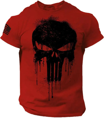 Men's T shirt for men 3D Print Patriotic Dropped T Shirt Oversized Short-Sleeved Sportswear Men Clothing Top Tees