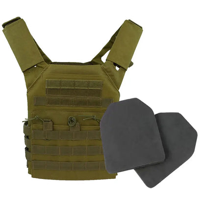 Nylon Tactical Vest Body Armor Hunting Carrier Airsoft Accessory Combat MOLLE Camo Cosplay Army Vest CS Game Jungle Equipment by PETAL & GLOW