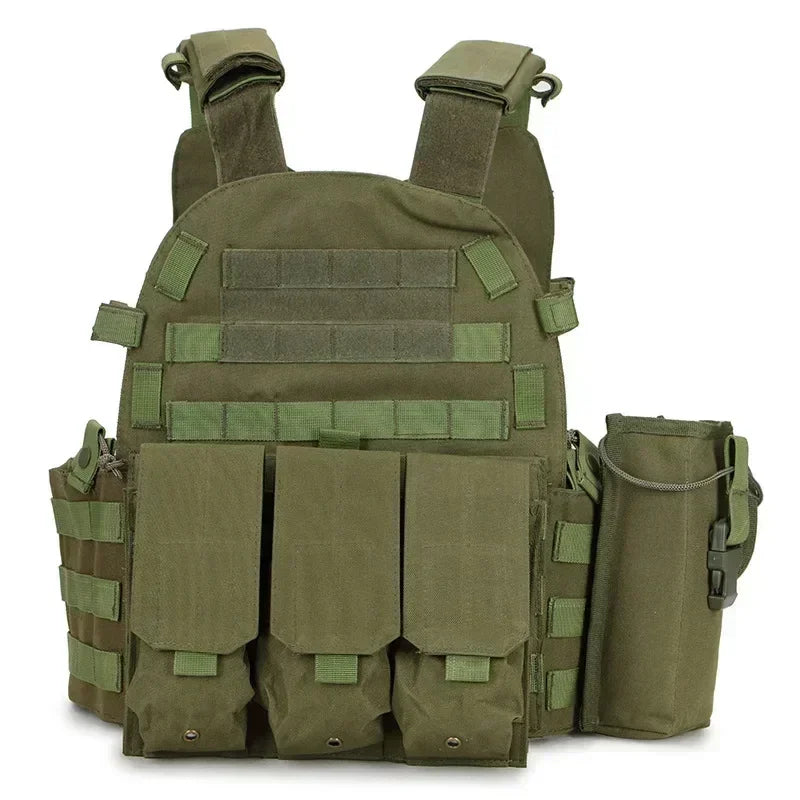 2026 Military Tactical Vest Body Armor Combat Army Gear Hunting Plate Carrier Airsoft Accessories Wargame Pouch Vest by PETAL & GLOW