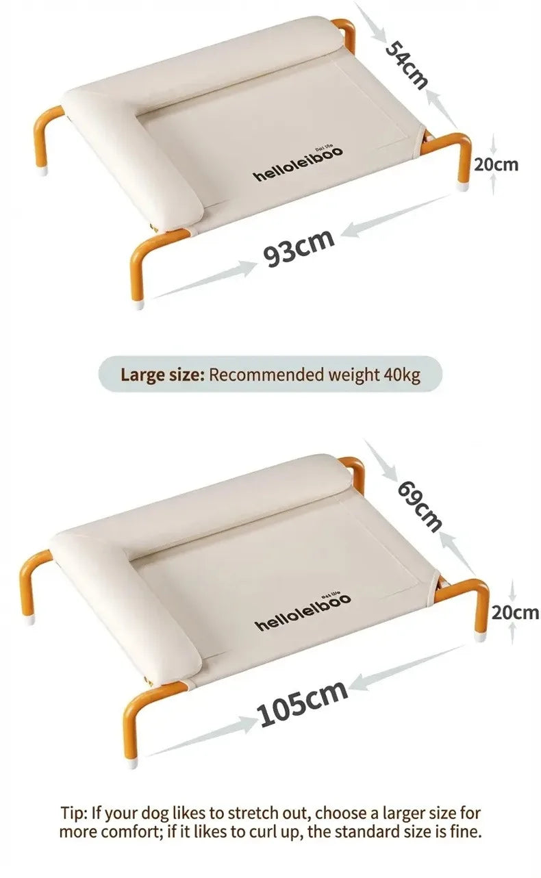 Eelhoe All Seasons Dog Camping Bed Removable Washable Off The Ground