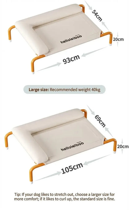 Eelhoe All Seasons Dog Camping Bed Removable Washable Off The Ground