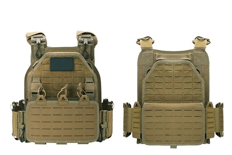 YAKEDA Tactical Vest Outdoor Hunting Plate Carrier Protective Adjustable Vest Airsoft Carrier Combat Equipment 6094 Vest by PETAL & GLOW