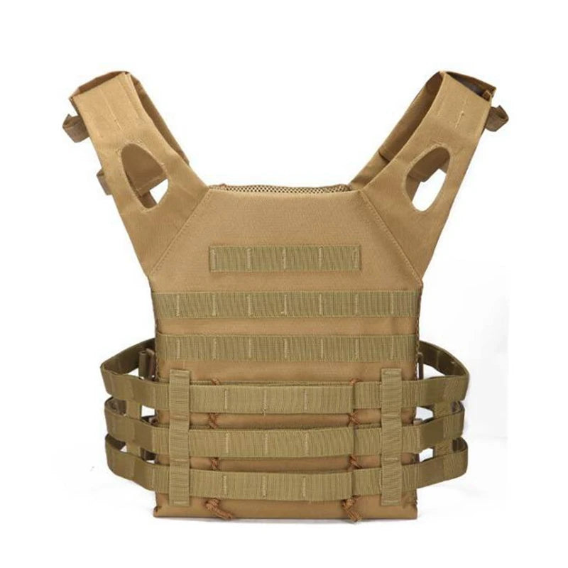 Tactical Hunting Tactical Vest Waterproof Outdoor Body Armor Lightweight JPC Molle Plate Carrier Vest for CS Game Jungle Gear by PETAL & GLOW