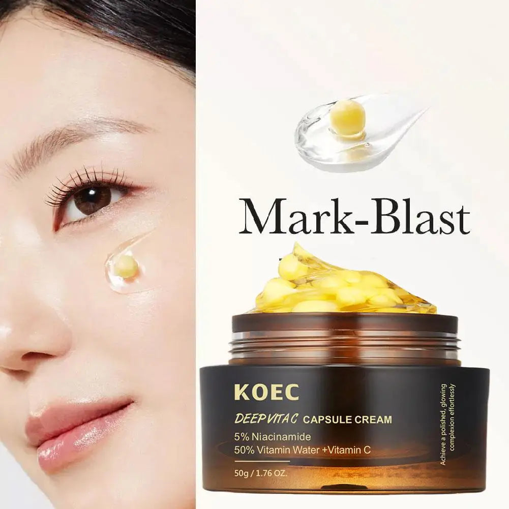 PDRN Pink Collagen Capsule Cream 5% Niachinamide VC Whitening Hydrolyzed Collagen Face Cream Moisturizing Firming Skin Care by PETAL & GLOW