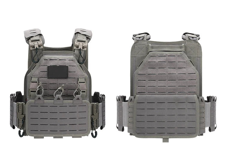 YAKEDA Tactical Vest Outdoor Hunting Plate Carrier Protective Adjustable Vest Airsoft Carrier Combat Equipment 6094 Vest by PETAL & GLOW