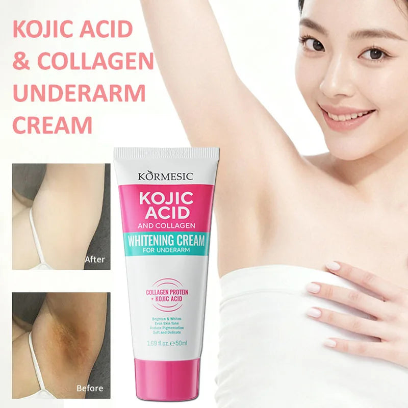 Whitening Cream Private Parts Underarm Bleach Serum Butt Knee Brighten Inner Thigh Intimate Parts Dark Remove Melanin Body Care by PETAL & GLOW