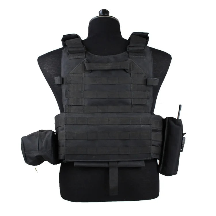 Adult Military Tactical Vest Body Armor Protection Plate Carrier Airsoft Accessories Outdoor Hunting Combat Equipment MOLLE Vest by PETAL & GLOW