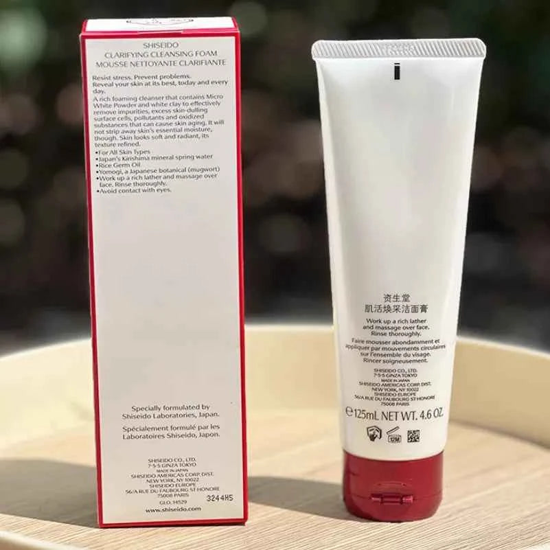 Shiseido Skin Care Cleansing Cream Hydrating Face Wash Deep Cleansing Pore Oil Control Brightening Moisturizing Gentle