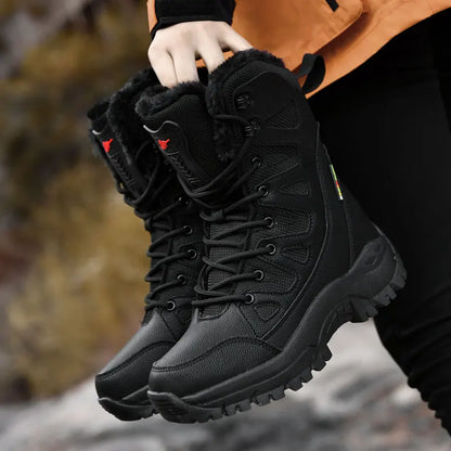 Men's Military Tactical Boots Army Boots Men Side Zipper Military Boots Men Anti-Slip Ankle Boots Work Safety Shoes Hiking Shoes by PETAL & GLOW