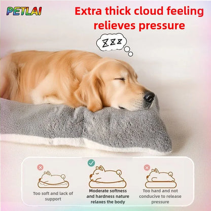Large Dog Bed Mat Double Sided Winter Warm Sleeping Pad For Golden Retriever