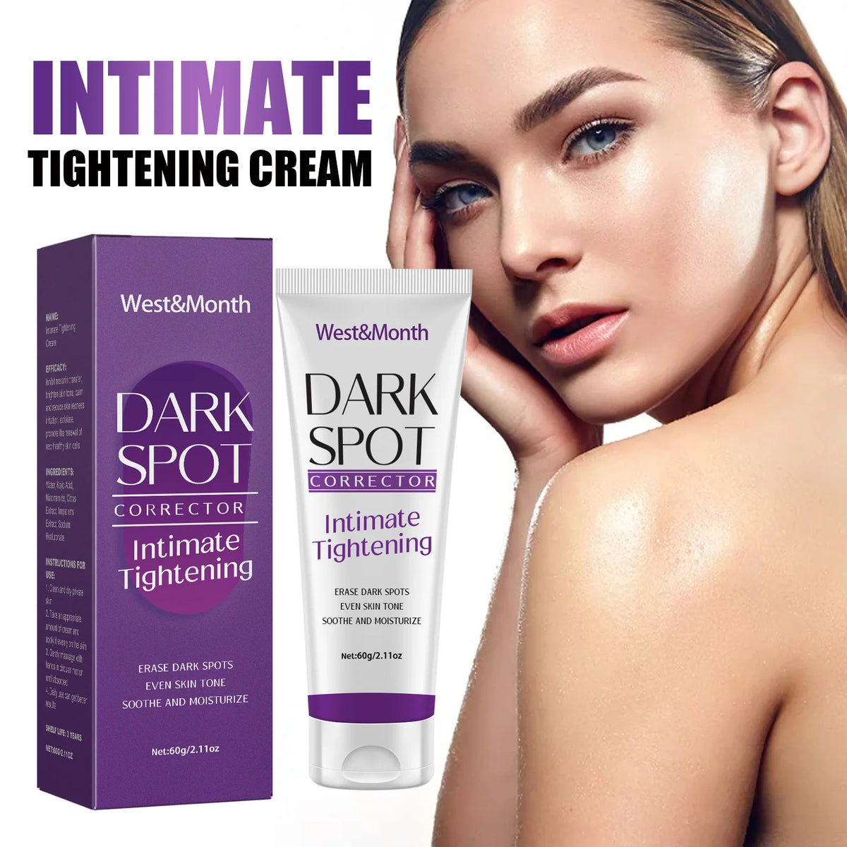 Body Whitening Cream Fade Joint Elbow Knee Armpit Pigmentation Underarm Melanin Bleaching Moisturizing Dark Spot Corrector Cream by PETAL & GLOW
