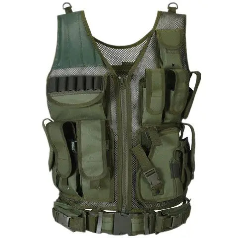 Adjustable Molle Tactical Vest Military Combat Body Armor Vests Security Hunting Army Outdoor CS Game Airsoft Training Jacket by PETAL & GLOW