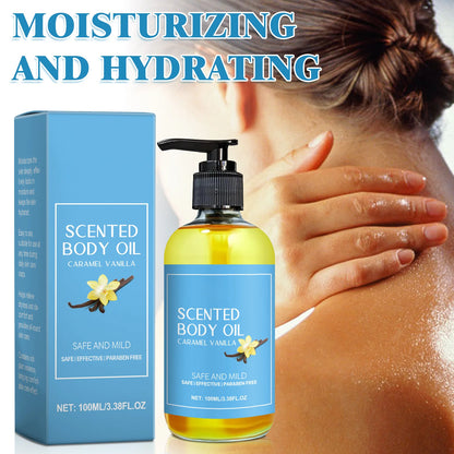 1-5pcs Stress Relief Body Oil with Vanilla - Deeply Moisturizes & Soothes Muscles, Herbal Formula for Relaxing Bath & Massage.
