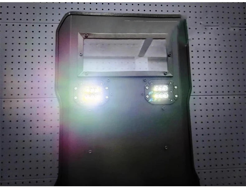 High-strength ABS Impact-resistant Flash Shield Live CS Riot Shield Cos Shield Prop Equipment Can Be Customized by PETAL & GLOW