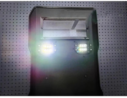 High-strength ABS Impact-resistant Flash Shield Live CS Riot Shield Cos Shield Prop Equipment Can Be Customized by PETAL & GLOW