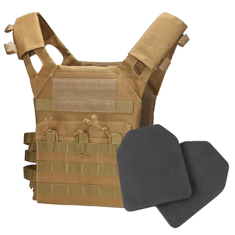 Nylon Tactical Vest Body Armor Hunting Carrier Airsoft Accessory Combat MOLLE Camo Cosplay Army Vest CS Game Jungle Equipment by PETAL & GLOW