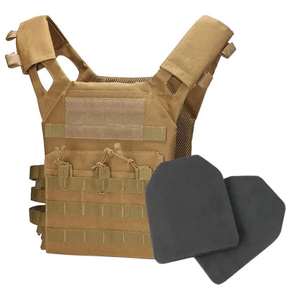 Nylon Tactical Vest Body Armor Hunting Carrier Airsoft Accessory Combat MOLLE Camo Cosplay Army Vest CS Game Jungle Equipment by PETAL & GLOW