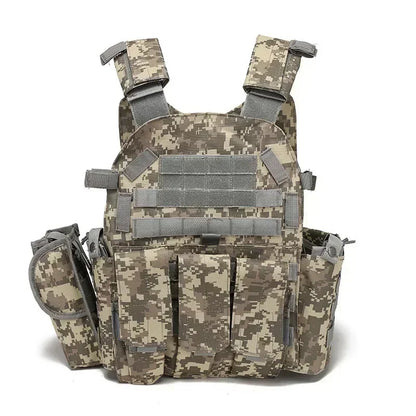 2026 Military Tactical Vest Body Armor Combat Army Gear Hunting Plate Carrier Airsoft Accessories Wargame Pouch Vest by PETAL & GLOW