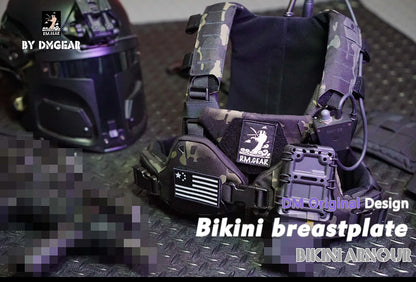 Tactical Bikini Armor Vest Women Protect Cosplay Plate Carrier Molle Lady Sexy Hunting Equipment Lightweight Camping Outdoor by PETAL & GLOW