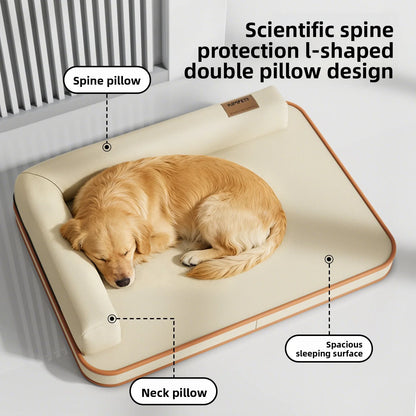 Dog mat suitable for all seasons, medium-sized and large waterproof and tear resistant dog bed, summer removable and washable do