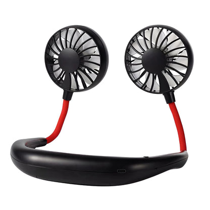 Neck Fan Rechargeable 1200mAh 3 Speeds Hands Free Wearable Fan Portable Personal Cooling Fan for Travel Outdoor Hot Sale