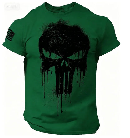 Men's T shirt for men 3D Print Patriotic Dropped T Shirt Oversized Short-Sleeved Sportswear Men Clothing Top Tees