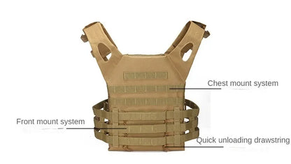 Nylon Tactical Vest Body Armor Hunting Carrier Airsoft Accessories Combat MOLLE Camo Vests by PETAL & GLOW