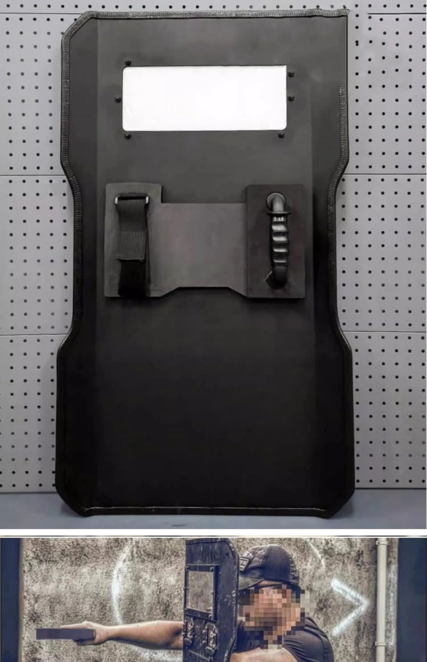 High-strength ABS Impact-resistant Flash Shield Live CS Riot Shield Cos Shield Prop Equipment Can Be Customized by PETAL & GLOW