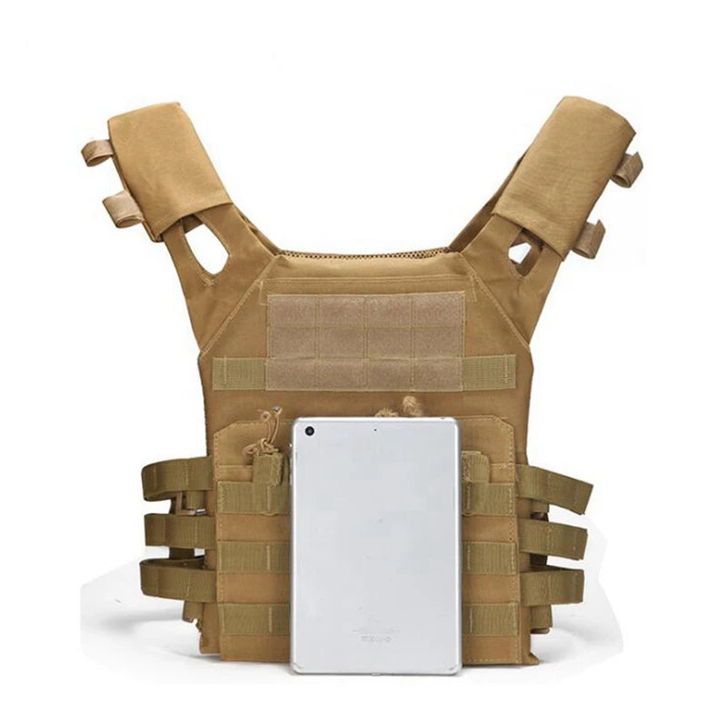 Tactical Hunting Tactical Vest Waterproof Outdoor Body Armor Lightweight JPC Molle Plate Carrier Vest for CS Game Jungle Gear by PETAL & GLOW